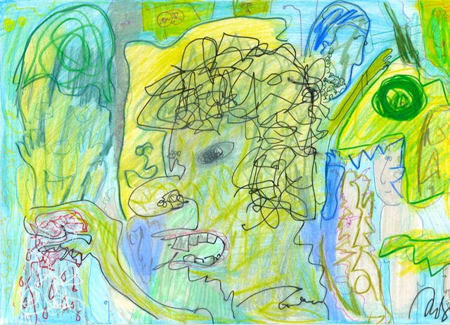 Childish picture of people