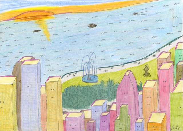 View of City from Sky