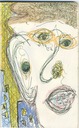 Face with city BG